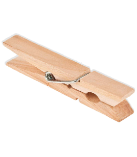 Tradineur - Pack de pinzas para ropas - Fabricadas en madera - 20 Unidades - Utensilios de limpieza y organización - Longitud de 7,5 cm