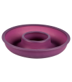 Tradineur - Molde savarin de silicona coleccion violett 25 x 5 cm. Recipiente repostería, cocina, apto para horno, microondas y lavavajillas