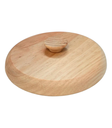 Tapa giratortillas de madera, diámetro 23,5 cm. Plato volteatortillas ideal para darle la vuelta a la  tortilla fácilmente