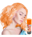 Tradineur - Laca para pelo en spray para halloween - Cantidad: 125 ml - Accesorio para disfraz de carnaval, fiestas, cosplay, cumpleaños, adulto - Color Naranja