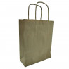Tradineur - Pack de 50 bolsa Kraft "S" - Ideal para guardar tus regalos, fin de año, año nuevo, Navidad - 24 x 32 cm - Color Nat