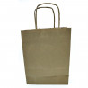 Tradineur - Pack de 50 bolsa Kraft "S" - Ideal para guardar tus regalos, fin de año, año nuevo, Navidad - 24 x 32 cm - Color Nat