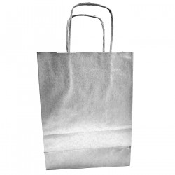 Tradineur - Pack de 50 bolsa Kraft "XS" - Ideal para guardar tus regalos, fin de año, año nuevo, Navidad - 18 x 24 cm - Color Pl