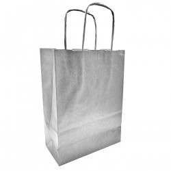 Tradineur - Pack de 50 bolsa Kraft "XS" - Ideal para guardar tus regalos, fin de año, año nuevo, Navidad - 18 x 24 cm - Color Pl