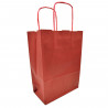 Tradineur - Pack de 50 bolsa Kraft "XS" - Ideal para guardar tus regalos, fin de año, año nuevo, Navidad - 18 x 24 cm - Color Ro