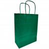 Tradineur - Pack de 50 bolsa Kraft "XS" - Ideal para guardar tus regalos, fin de año, año nuevo, Navidad - 18 x 24 cm - Color Ve