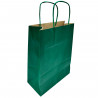 Tradineur - Pack de 50 bolsa Kraft "XS" - Ideal para guardar tus regalos, fin de año, año nuevo, Navidad - 18 x 24 cm - Color Ve