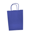 Tradineur - Pack de 50 bolsa Kraft "XS" - Ideal para guardar tus regalos de navidad, fin de años o año nuevo - 18 x 24 cm - Color Celulosa Azul