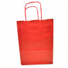 Tradineur - Pack de 50 bolsa Kraft "S" - Ideal para guardar tus regalos, fin de año, año nuevo, Navidad - 24 x 32 cm - Color Roj