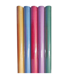 Tradineur - Pack de 5 rollos de papel de regalo, modelo Colores, láminas, hojas para envolver regalos, cumpleaños, Navidad, 70 x 200 cm, colores surtidos