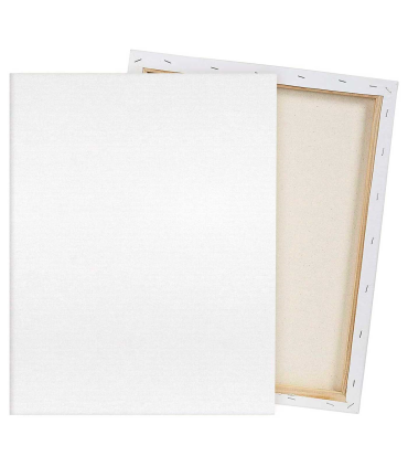 Pack de 6 lienzos blancos para pintar de alta calidad, 20 x 25 cm, 100% algodón, juego de 6 lienzos ideal para pintores y artistas