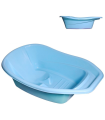 Tradineur - Bañera de plástico para bebés de 0 - 12 meses, higiene, baño, limpieza, bebés, niños - 70 x 42 x 23 cm, color aleatorio