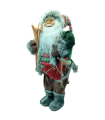 Tradineur - Figura de Santa Claus Navideño - Fabricado en Poliéster - Decoración para temporada Navideña - Altura aprox.: 45 cm