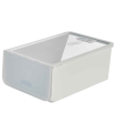 Tradineur - Caja de zapatos - Fabricado en plástico - Ideal para la organización y guardado de calzados - 14 x 23,7 x 34,5 cm - Color Blanco