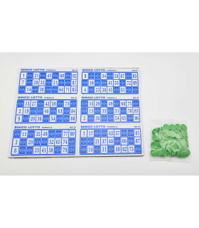 Juego de bingo manual con 24 cartones y 90 bolas, incluye fichas de juego, juego de mesa tradicional, familiar, mínimo 2 jugadores, 30 x 23 x 14 cm, modelo aleatorio