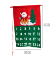 Tradineur - Calendarios de Adviento Navideño - Fabricado en Poliéster - Decoración para temporada navideña - 45 x 29 cm