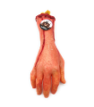 Tradineur - Mano larga cortada para Halloween, plástico, decoración siniestra de interior, realista, fiestas, celebraciones, carnaval, 32 cm