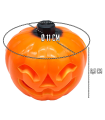 Tradineur - Vela de calabaza LED - Fabricado en plástico - Decoración para Halloween - Iluminación suave y homogénea.