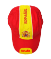 Tradineur - Gorra con la bandera de España - Ajuste posterior con velcro - 100% Poliéster - Deporte, golf, adulto, unisex, talla única - Color rojo y amarillo.