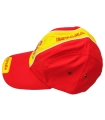 Tradineur - Gorra con la bandera de España - Ajuste posterior con velcro - 100% Poliéster - Deporte, golf, adulto, unisex, talla única - Color rojo y amarillo.