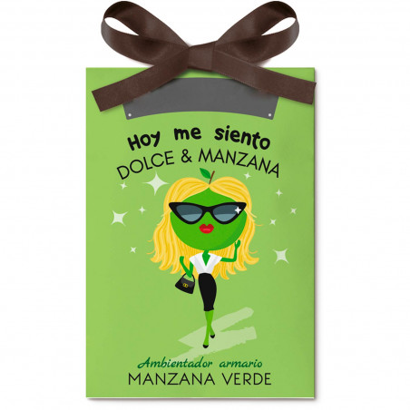 Tradineur - Ambientador en sobre para armarios - Aroma de Manzana Verde - Ideal para aromatizar tu armario con olores dulces.