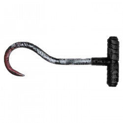 Tradineur - Garfio de asesino para agarrar, adulto, complementos para carnaval, Halloween y celebraciones - 33 x 14 x 3 cm