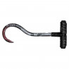Tradineur - Garfio de asesino para agarrar, adulto, complementos para carnaval, Halloween y celebraciones - 33 x 14 x 3 cm