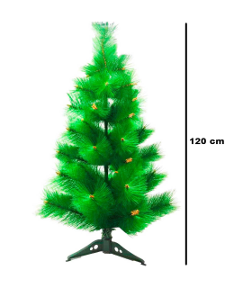 Tradineur - Árbol de Navidad, pino artificial verde, estructura de plástico y metal revestido, robusto y duradero, fácil montaje, 120 cm