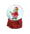 Tradineur - Pack de 3 Mini Bolas de cristal navideñas - Fabricado en Resina y Cristal - Decoración para temporada navideñas - Ø 5,5 x 6,6 cm - Modelo Aleatorio