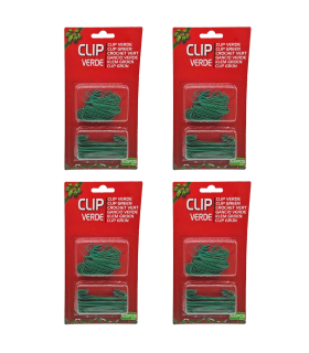 Tradineur - Pack de 600 ganchos para bolas de árbol de Navidad, hierro, 2 tamaños, decoración de fiestas navideñas, celebraciones (Verde - 4 y 6,5 cm)