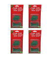 Tradineur - Pack de 600 ganchos para bolas de árbol de Navidad, hierro, 2 tamaños, decoración de fiestas navideñas, celebraciones (Verde - 4 y 6,5 cm)