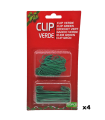 Tradineur - Pack de 600 ganchos para bolas de árbol de Navidad, hierro, 2 tamaños, decoración de fiestas navideñas, celebraciones (Verde - 4 y 6,5 cm)