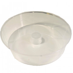 Paragüero metálico redondo diseño de paraguas y gotas 49 x 19,5 cm, soporte para paraguas con recipiente de plástico, ideal para