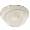 Paragüero metálico redondo diseño de paraguas y gotas 49 x 19,5 cm, soporte para paraguas con recipiente de plástico, ideal para