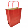 Tradineur - Pack de 50 bolsa Kraft "L" - Ideal para guardar tus regalos, fin de año, año nuevo, Navidad - 32 x 40 cm - Color Roj