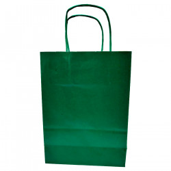 Tradineur - Pack de 50 bolsa Kraft "L" - Ideal para guardar tus regalos, fin de año, año nuevo, Navidad - 32 x 40 cm - Color Ver