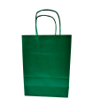 Tradineur - Pack de 50 bolsa Kraft "L" - Ideal para guardar tus regalos de navidad, fin de año o año nuevo - 32 x 40 cm - Color Verde