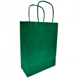 Tradineur - Pack de 50 bolsa Kraft "M" - Ideal para guardar tus regalos, fin de año, año nuevo, Navidad - 27 x 37 cm - Color Ver