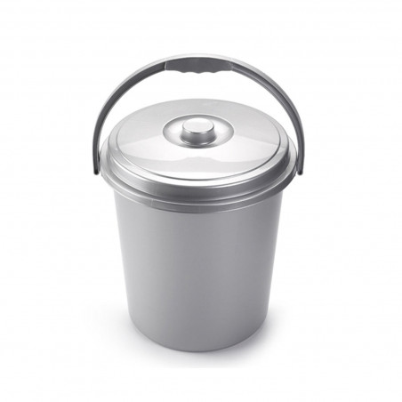 Tradineur - Cubo de basura modelo ECO - Capacidad de 15 Litros - Fabricado en Plástico - Ideal para el reciclaje y almacenamient
