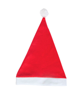 Tradineur - Pack de 12 gorros de Papá Noel para niños, poliéster, accesorio navideño, sombrero, Navidad, fiestas, carnaval (Talla infantil, 25 x 36 cm)