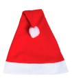 Tradineur - Pack de 12 gorros de Papá Noel para niños, poliéster, accesorio navideño, sombrero, Navidad, fiestas, carnaval (Talla infantil, 25 x 36 cm)