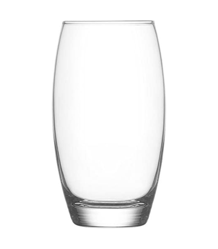 Tradineur - Set de 6 vasos altos de cristal “Empire” para cócteles, combinados, refrescos, agua, aptos para lavavajillas, fiestas (510 ml, 14,5 x 6,5 cm)