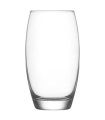 Tradineur - Set de 6 vasos altos de cristal “Empire” para cócteles, combinados, refrescos, agua, aptos para lavavajillas, fiestas (510 ml, 14,5 x 6,5 cm)