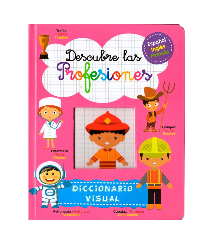 Libro infantil de modelos surtidos de 3 idiomas de 20,5 x 16,6 cm. Cuaderno divertido para niños, modelos de animales aleatorios.