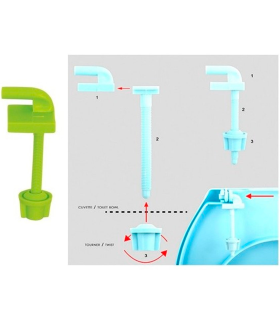 Tradineur - Tapa universal para WC, asiento de polipropileno para inodoro, bisagras ajustables, montaje rápido, fácil de limpiar (Verde pistacho, 44,7 x 38 cm)