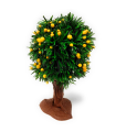 Tradineur - Limonero para belén, resina y plástico, árbol, adorno para nacimiento, portal, pesebre, Navidad, decoración tradicional, fabricado en España, 12 cm