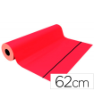 Tradineur - Bobina de papel de regalo, lámina en rollo, hoja para envolver regalos, cumpleaños, Navidad, tiendas, comercios, 3 kg (Rojo, 62 cm x 80 metros)