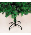 Tradineur - Árbol de navidad artificial - Diseño en color verde - Altura de 180 cm - Fácil montaje - Fabricación en PVC, metal revestido, robusto y duradero.