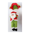 Papá Noel en paracaídas de 50 cm, poliéster, santa klaus, muñeco decorativo de navidad, regalo original, decoración festiva salón, dormitorio, balcón, ventana, hogar, color aleatorio