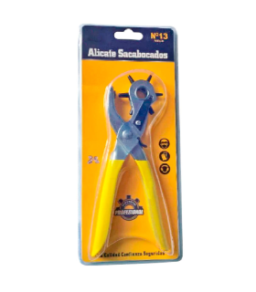 Tradineur - Alicate sacabocados de hierro y mango de goma pinza de uso sencillo ideal para uso profesional y particular, 20 cm